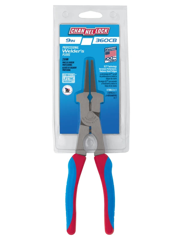 CHANNELLOCK 9" Welding Pliers with CODE BLUE Grips
