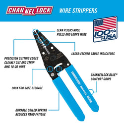 CHANNELLOCK 6" Wire Stripper