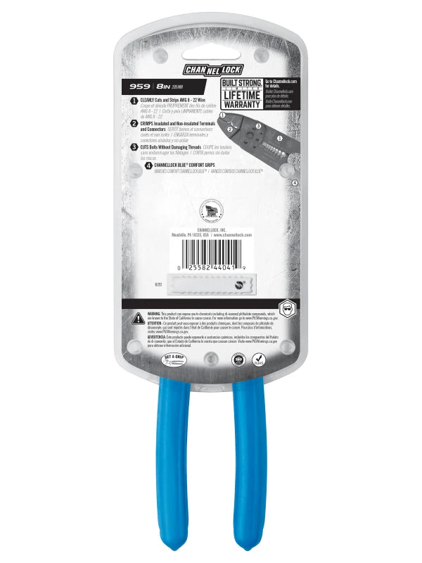 CHANNELLOCK 8" Wire Stripper
