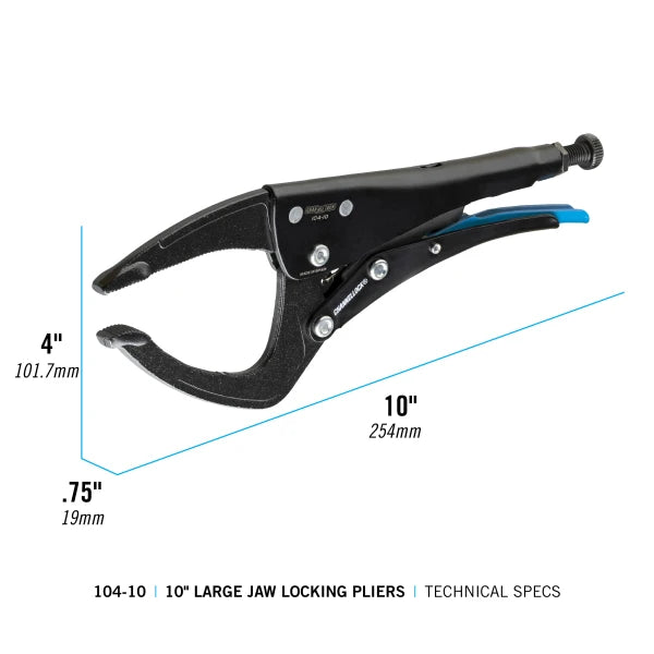 CHANNELLOCK 10" Large Jaw Locking Pliers