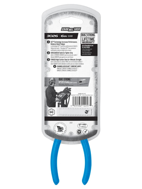 CHANNELLOCK 6" Long Nose Pliers, No Cutter
