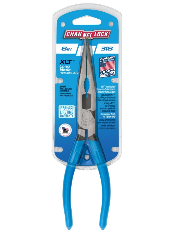 CHANNELLOCK 8" HL Long Nose Pliers, 1000V Insulated