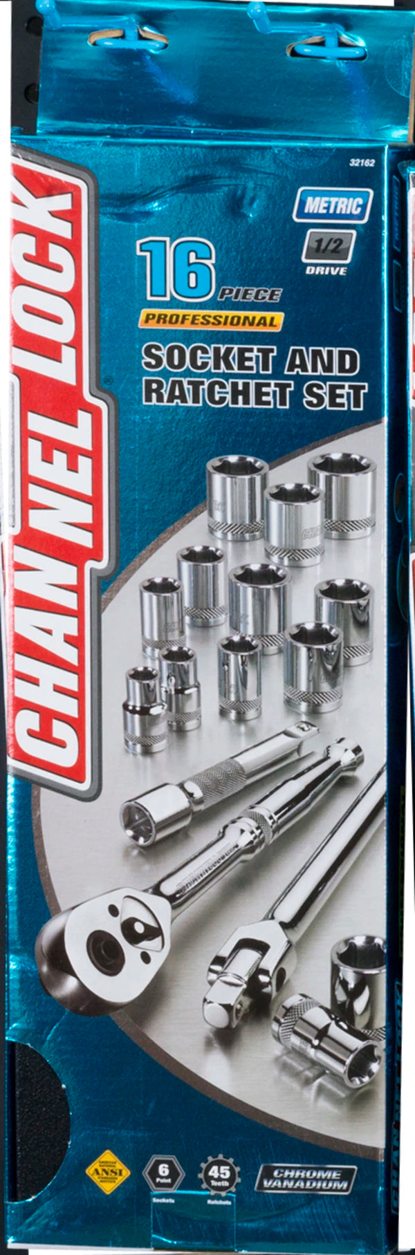 CHANNELLOCK 16pc 1/2" Drive Metric Set