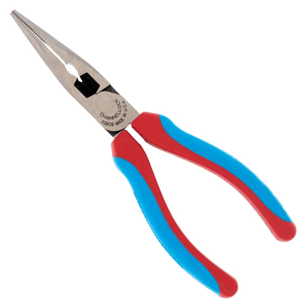 CHANNELLOCK 6" HL Long Nose Pliers with CODE BLUE Grips