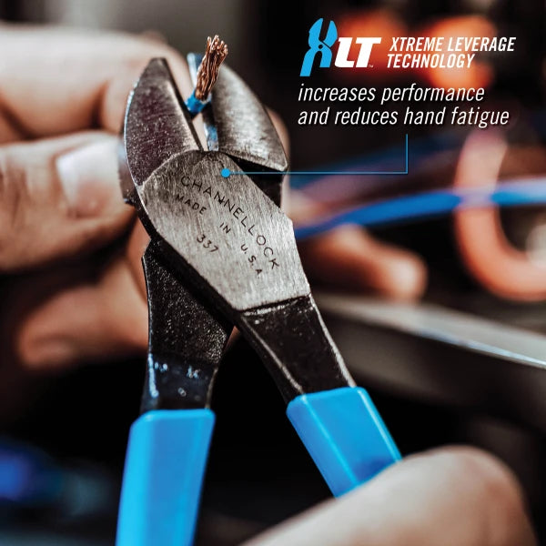 CHANNELLOCK 7" High-Leverage Diagonal Cutting Pliers