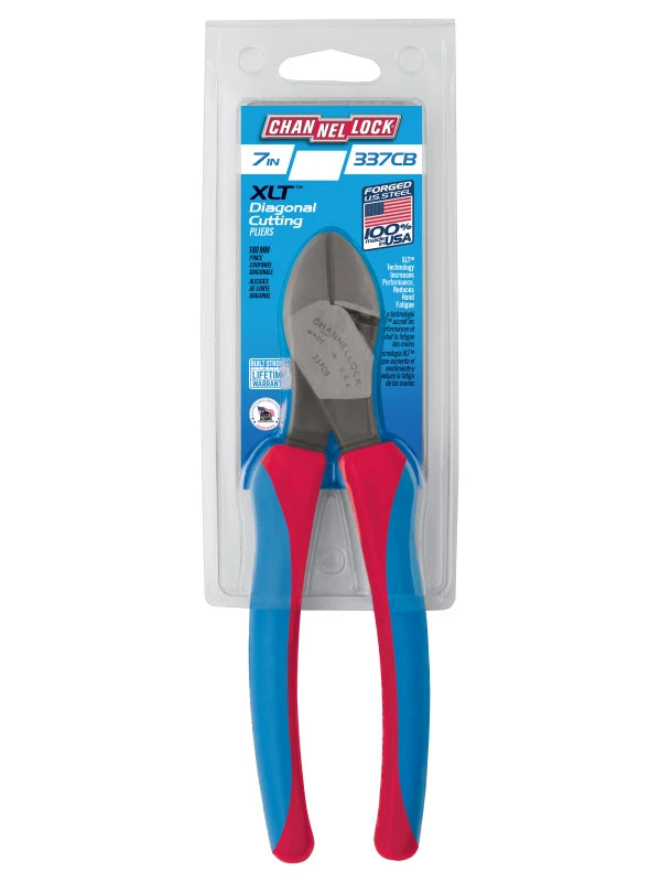 CHANNELLOCK 7" HL Diagonal Cutting Pliers w/ CODE BLUE Grips