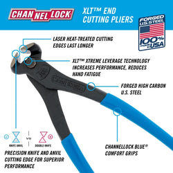 CHANNELLOCK 8" End Cutting Pliers