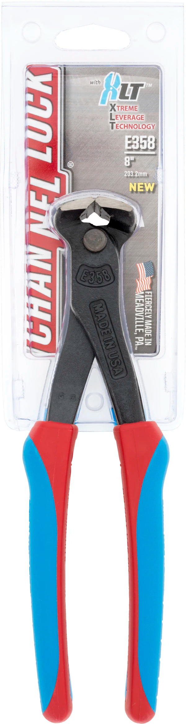CHANNELLOCK 8" End Cutting Pliers with CODE BLUE Grips