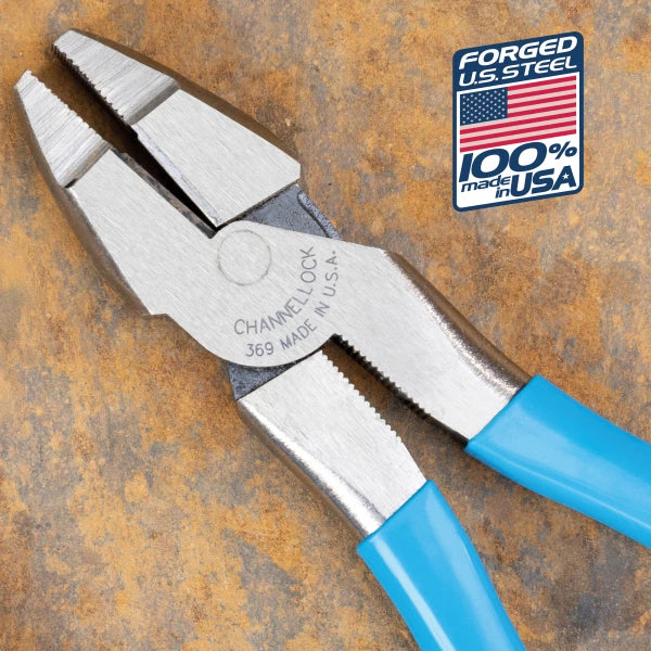 CHANNELLOCK 9.5" High-Leverage Lineman's Pliers