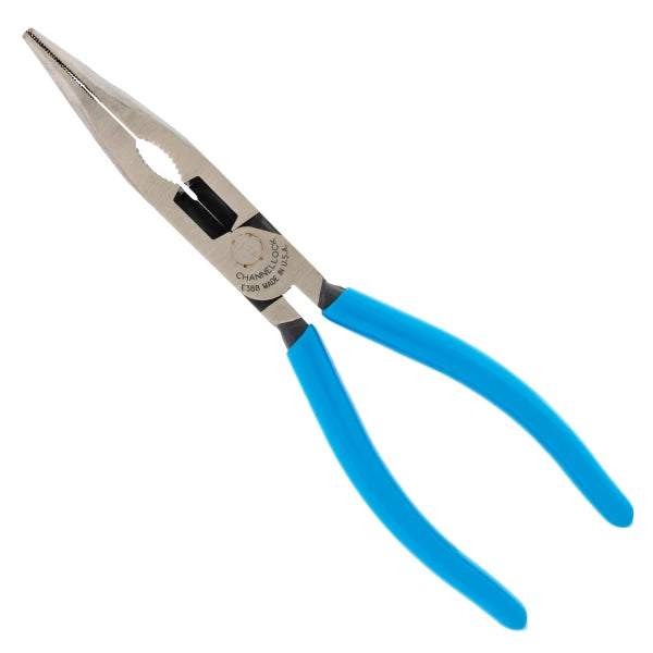 CHANNELLOCK 8" High-Leverage Bent Long Nose Pliers