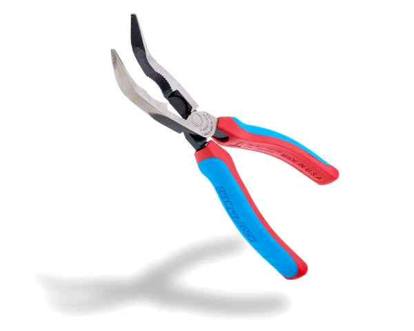 CHANNELLOCK 8" HL Bent Long Nose Pliers with CODE BLUE Grips