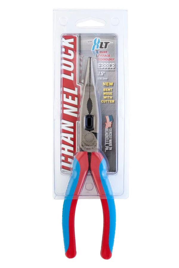 CHANNELLOCK 8" HL Bent Long Nose Pliers with CODE BLUE Grips