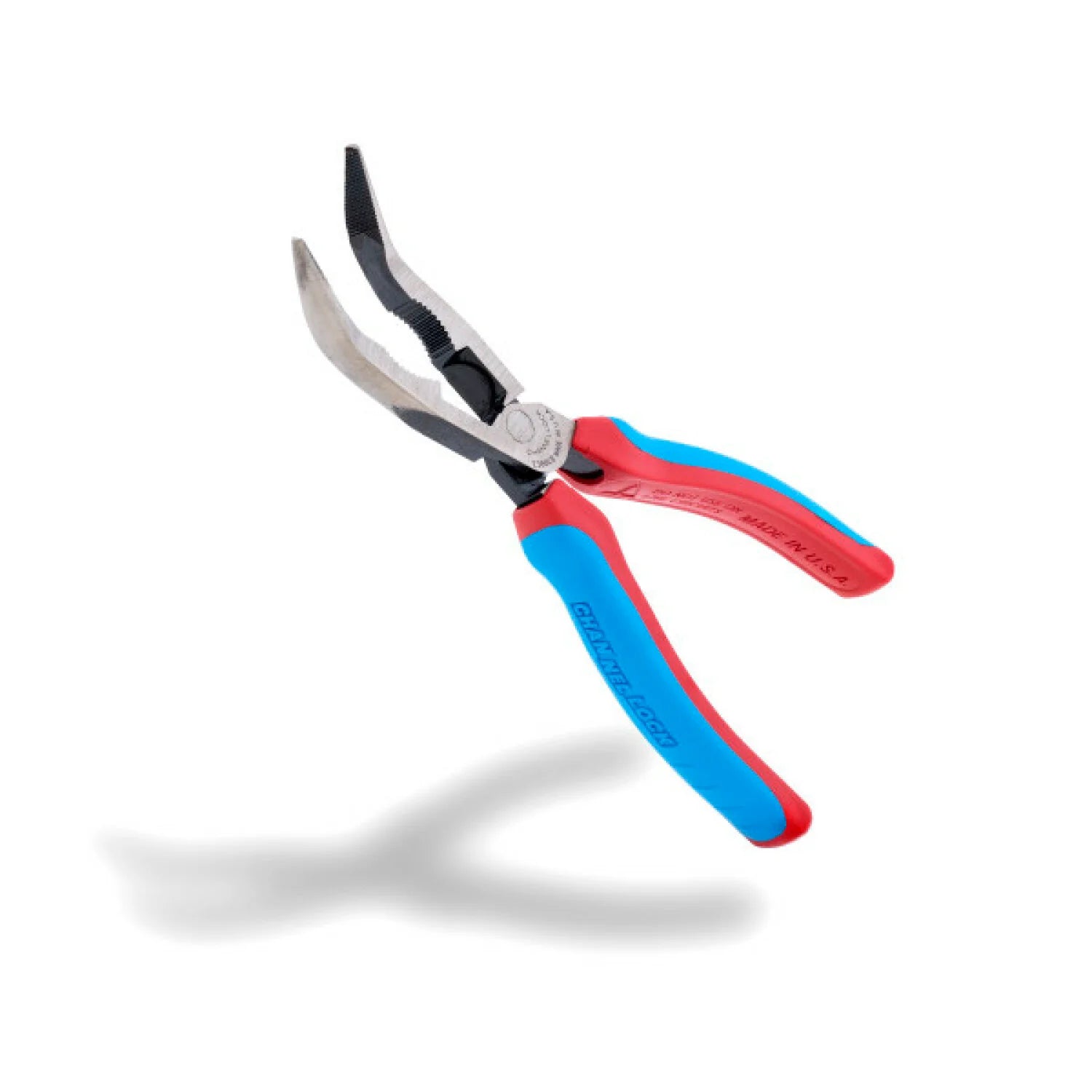CHANNELLOCK 8" HL Bent Long Nose Pliers with CODE BLUE Grips