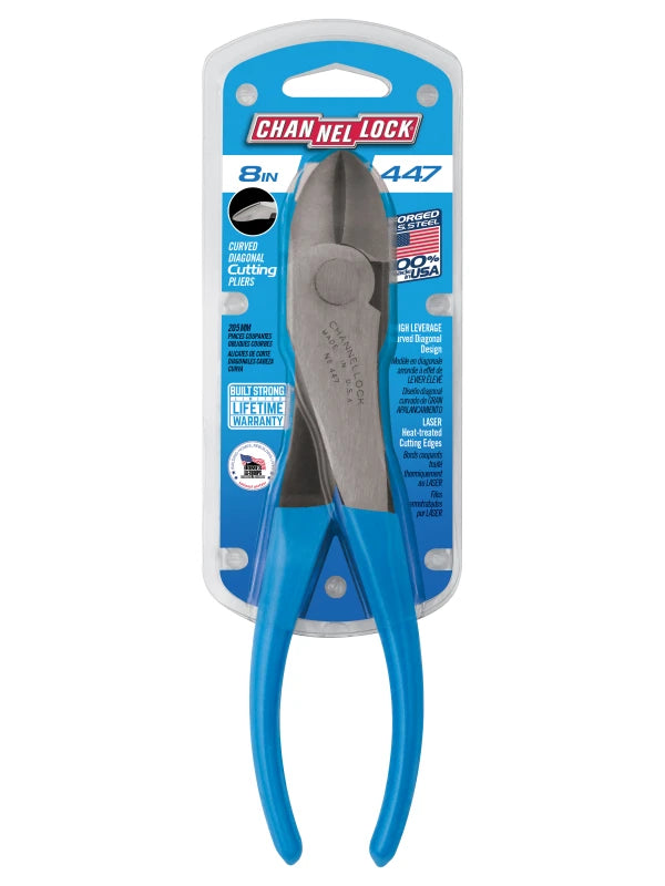 CHANNELLOCK 8" High-Leverage Diagonal Cutting Pliers