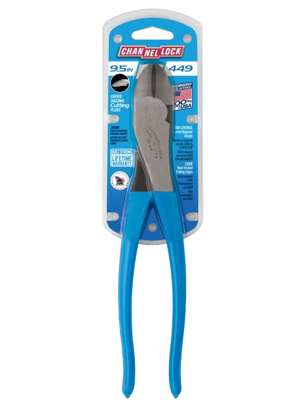 CHANNELLOCK 9.5" High-Leverage Diagonal Cutting Pliers