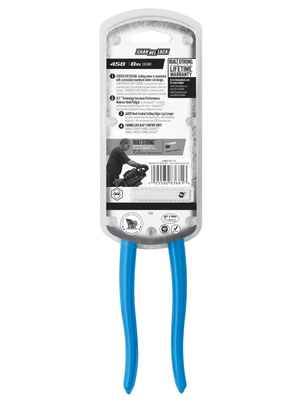CHANNELLOCK 8" High-Leverage Center Cutting Pliers