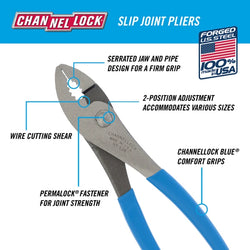 CHANNELLOCK 8" Slip Joint Pliers