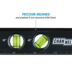 CHANNELLOCK 10" Aluminum Billet Torpedo Level