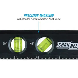 CHANNELLOCK 10" Aluminum Billet Torpedo Level