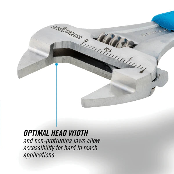 CHANNELLOCK 6" CODE BLUE Slim Jaw Adjustable Wrench