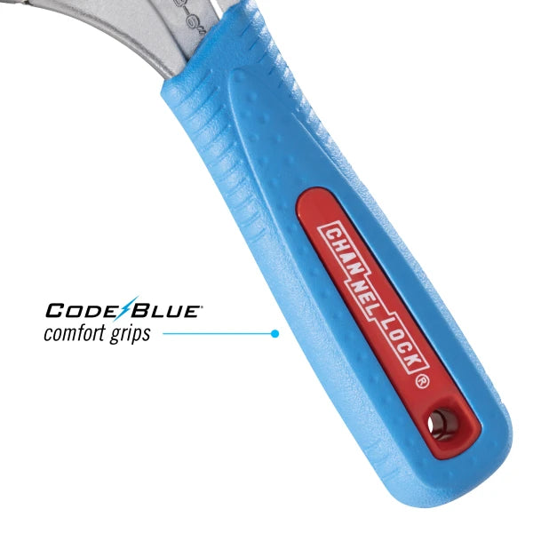 CHANNELLOCK 6" CODE BLUE Wide Adjustable Wrench