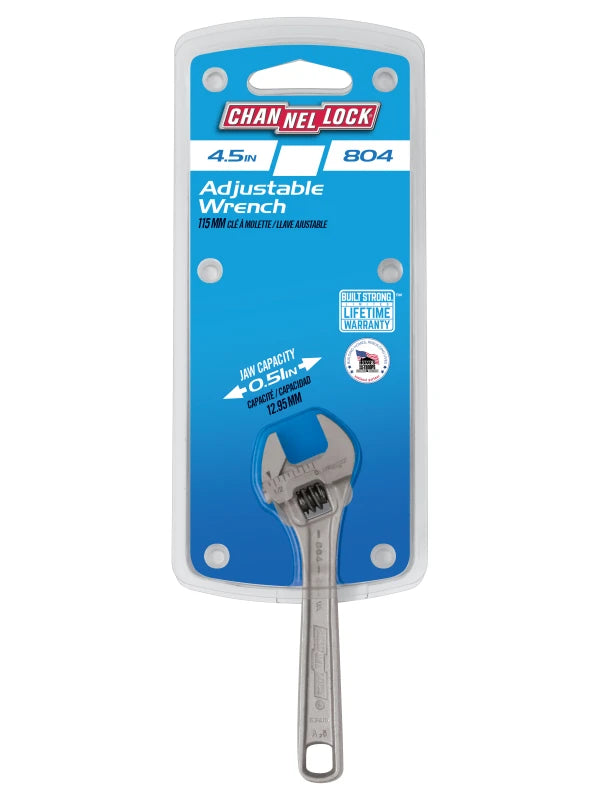 CHANNELLOCK 4" Adjustable Wrench