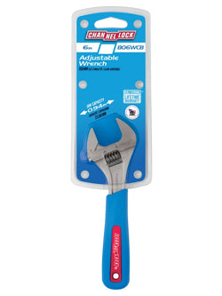 CHANNELLOCK 6" CODE BLUE Wide Adjustable Wrench