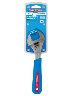 CHANNELLOCK 8" CODE BLUE Wide Adjustable Wrench