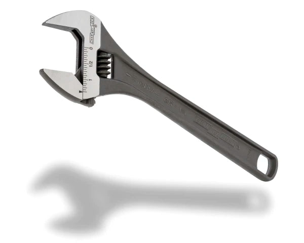 CHANNELLOCK 10" Wide Adjustable Wrench, Black Phosphate