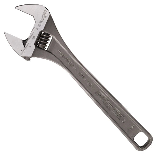 CHANNELLOCK 10" Wide Adjustable Wrench, Black Phosphate