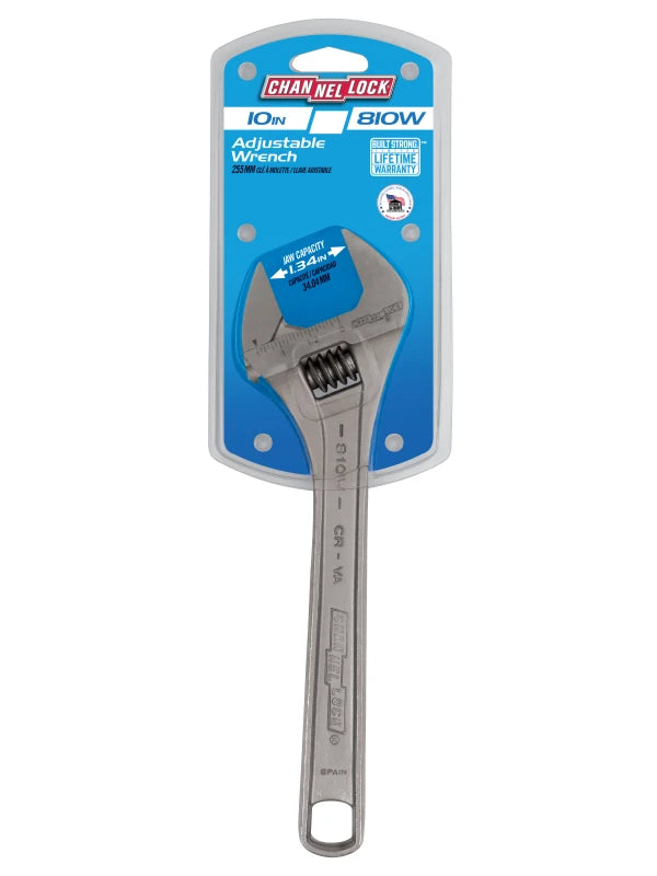 CHANNELLOCK 10" Wide Adjustable Wrench