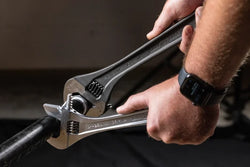 CHANNELLOCK 12" Wide Adjustable Wrench, Black Phosphate