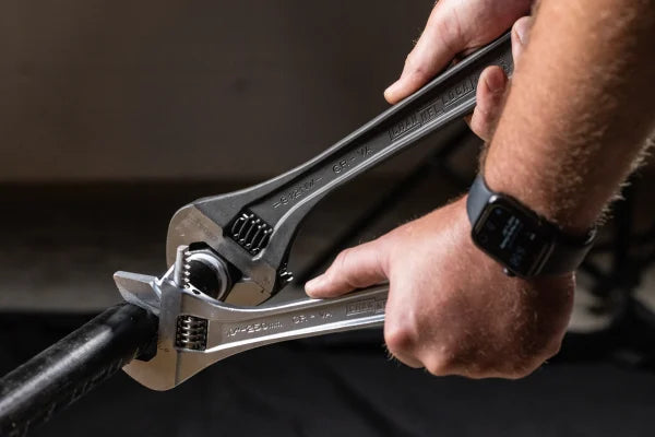 CHANNELLOCK 12" Wide Adjustable Wrench, Black Phosphate