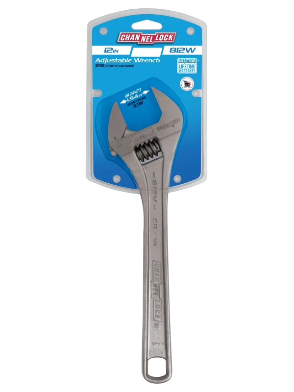CHANNELLOCK 12" Wide Adjustable Wrench