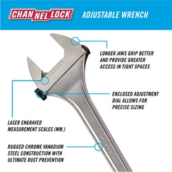 CHANNELLOCK 30" Adjustable Wrench