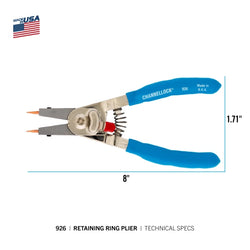CHANNELLOCK 6" Retaining Ring Pliers
