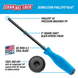 CHANNELLOCK 2 Pc Demolition Driver Set