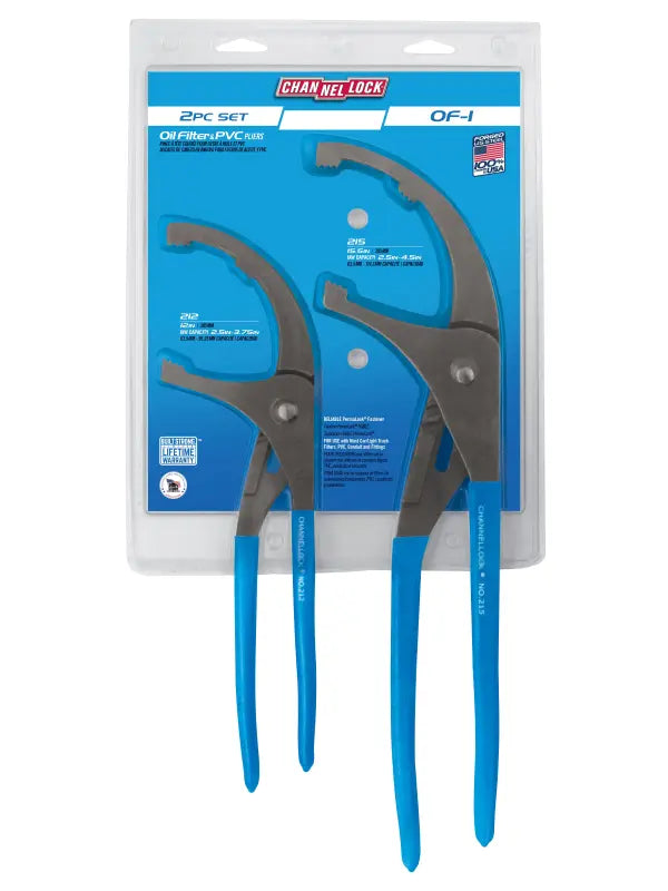 CHANNELLOCK 2 Pc Oil Filter/PVC Pliers Set