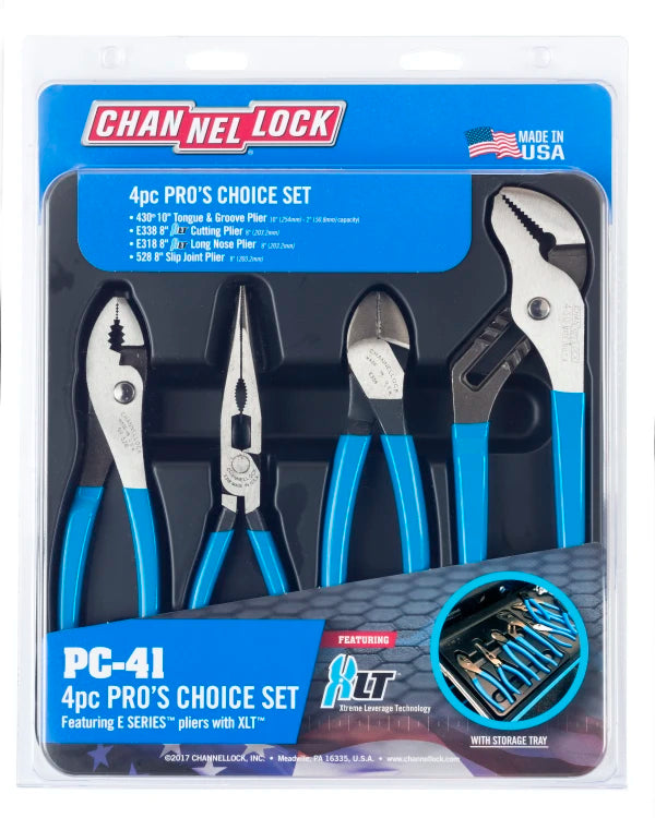 CHANNELLOCK 4 Pc Pro's Choice Tool Set