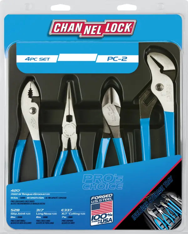 CHANNELLOCK 4 Pc Pro's Choice Tool Set