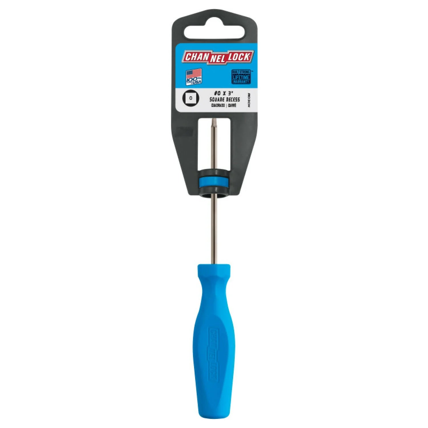 CHANNELLOCK Square Recess #0 X 3"