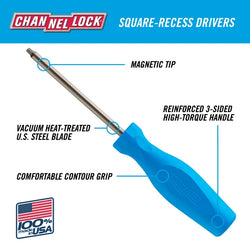 CHANNELLOCK Square Recess #3 X 4"