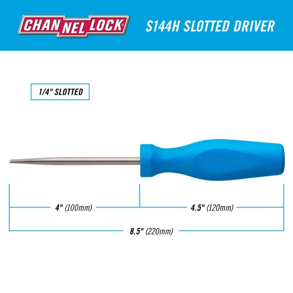 CHANNELLOCK Slotted 1/4" x 4"