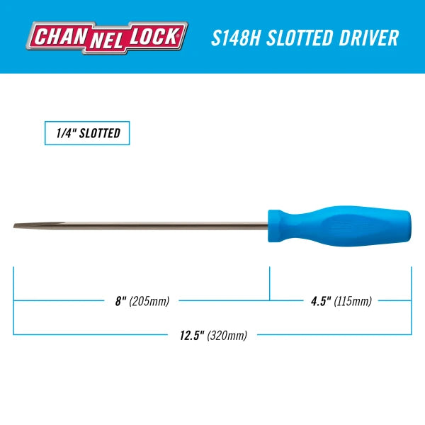 CHANNELLOCK Slotted 1/4" x 8"