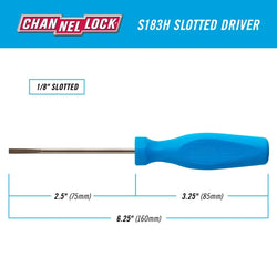 CHANNELLOCK Slotted 1/8" x 3"