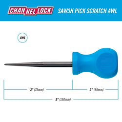 CHANNELLOCK Pick Scratch Awl x 3" Stubby