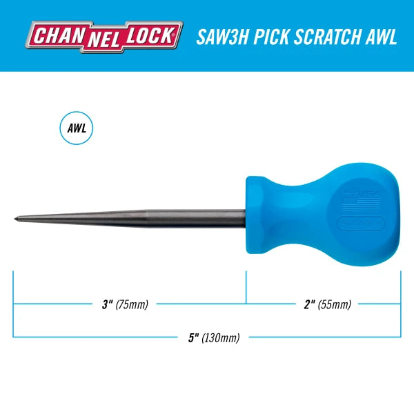 CHANNELLOCK Pick Scratch Awl x 3" Stubby