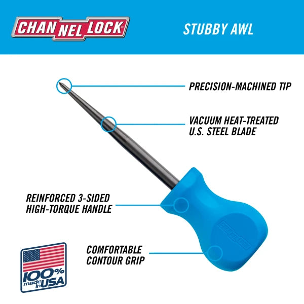 CHANNELLOCK Pick Scratch Awl x 3" Stubby