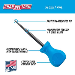 CHANNELLOCK Pick Scratch Awl x 3" Stubby