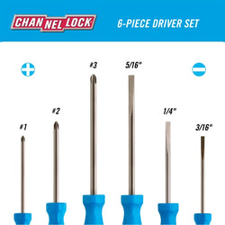 CHANNELLOCK 6 Pc Standard Screwdriver Set